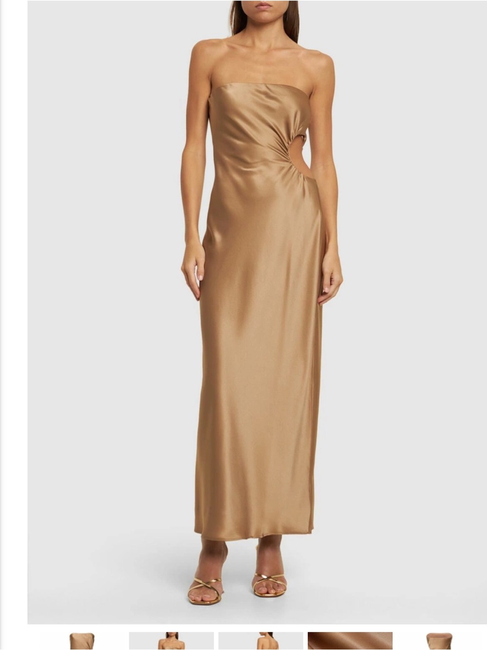 Reformation Nevaeh Satin Dress
